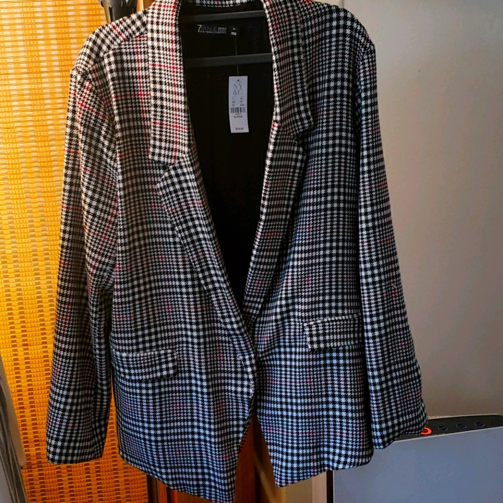 Plaid Suit Jacket